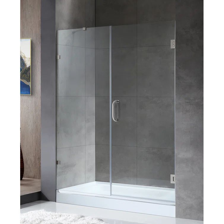 Consort 72" Frameless Shower Door with Brushed Nickel Hardware