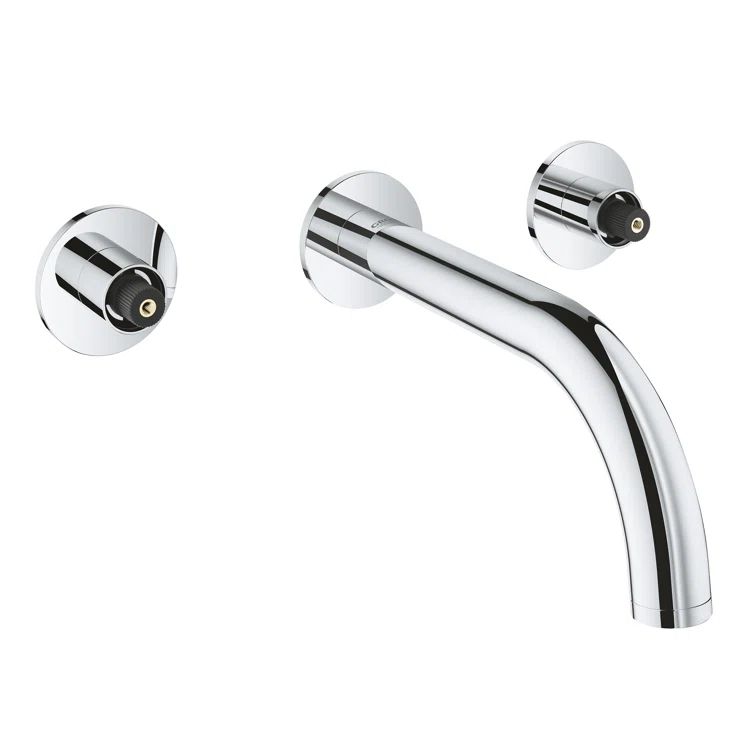 Elegant Atrio Brushed Nickel Wall-Mounted Modern Bathroom Faucet