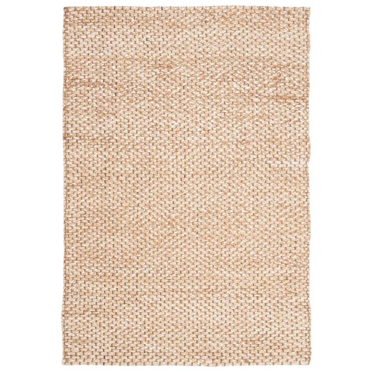 Savanna Beige Hand-Knotted Wool Rectangular Rug 4' x 6'