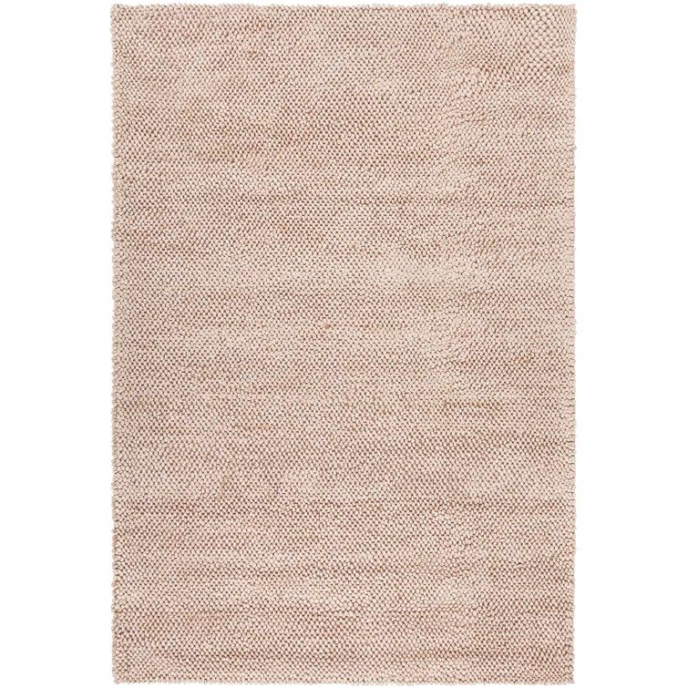 Handwoven Luxe Gray Wool-Viscose Blend Rectangular Rug 9' x 13'