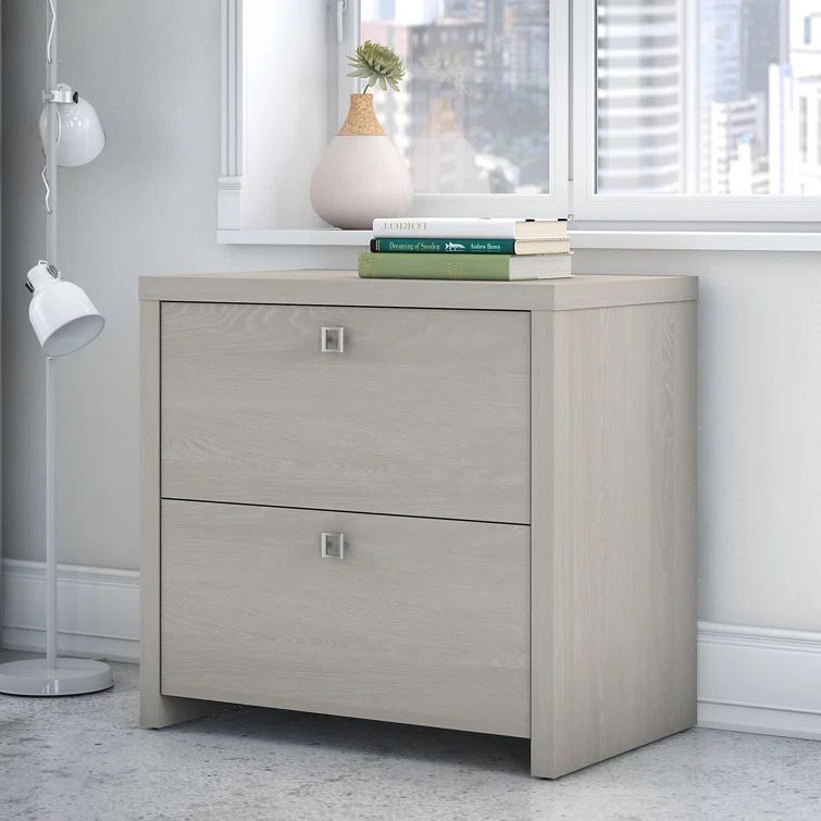 Echo Gray Sand 2-Drawer Legal Size Lateral File Cabinet