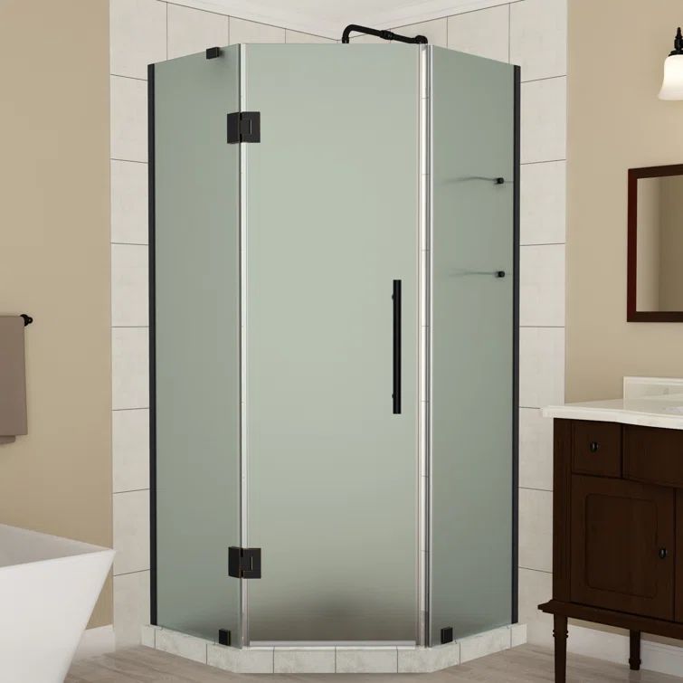 Merrick GS 40.5" x 72" Frosted Glass Neo-Angle Shower Enclosure