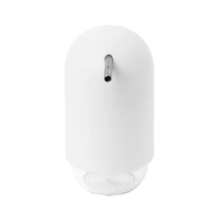 White Matte Soft-Touch Soap and Lotion Dispenser