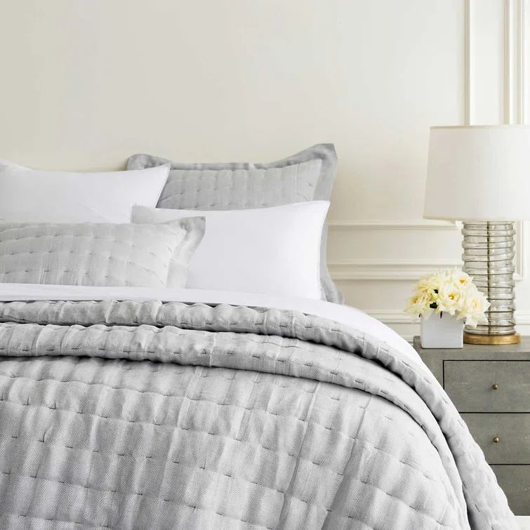 Reversible Full Black Cotton Quilt with Polyester Fill