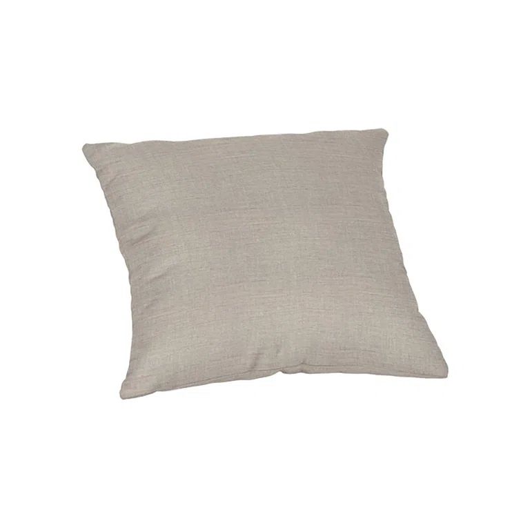 20" Square Cast Silver Sunbrella® Indoor/Outdoor Throw Pillow