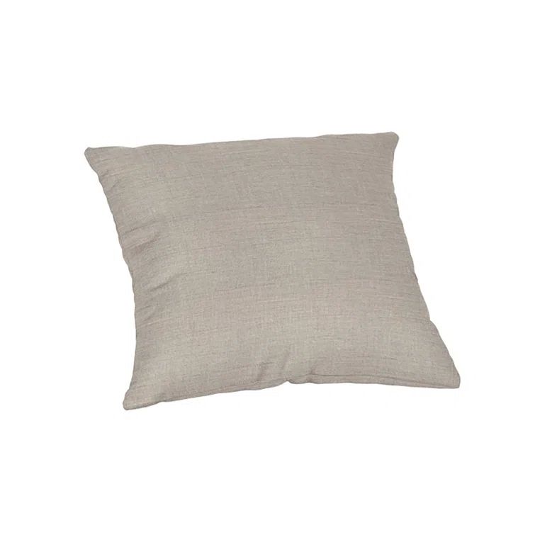 Sunbrella 16" Cast Silver Outdoor Throw Pillow