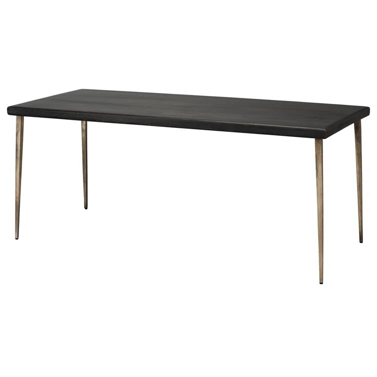 Rustic Farmhouse Reclaimed Wood 72" Dining Table with Silver Legs