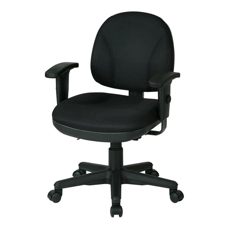 Icon Black Ergonomic Executive Office Chair with Adjustable Arms