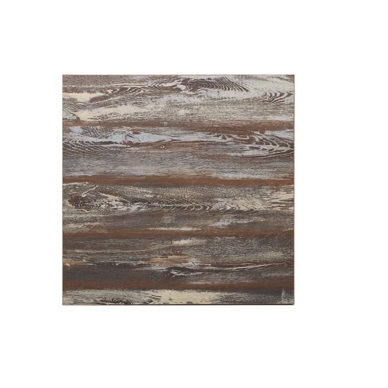 Farmhouse Brown Rectangular Manufactured Wood Table Top