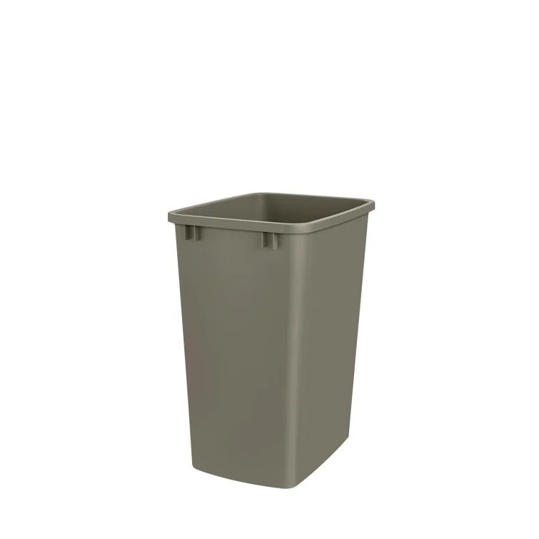 Champagne 35 Quart Polymer Pull-Out Trash Bin