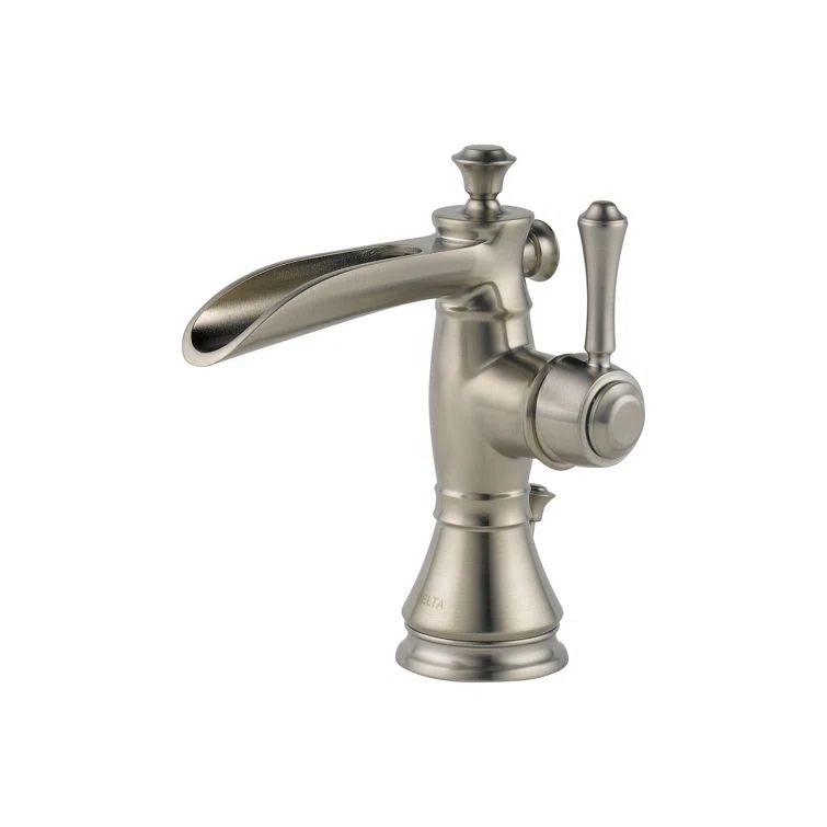 Modern Stainless Steel Single Hole Bathroom Faucet with Brass Body