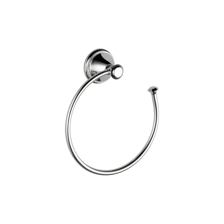 Cassidy Chrome Wall Mounted Stainless Steel Towel Ring