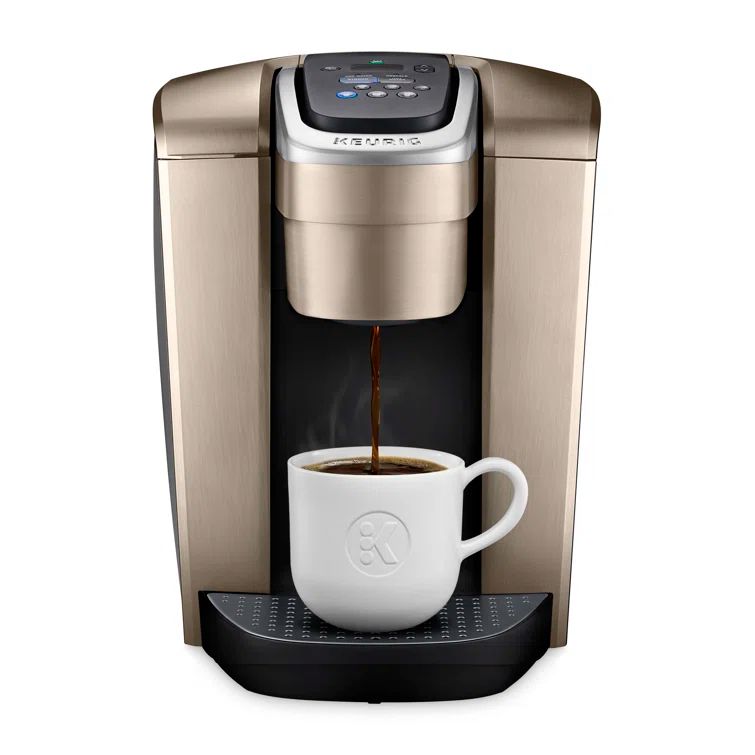 Keurig K-Elite Brushed Gold Single-Serve Coffee Maker with Iced Coffee Setting