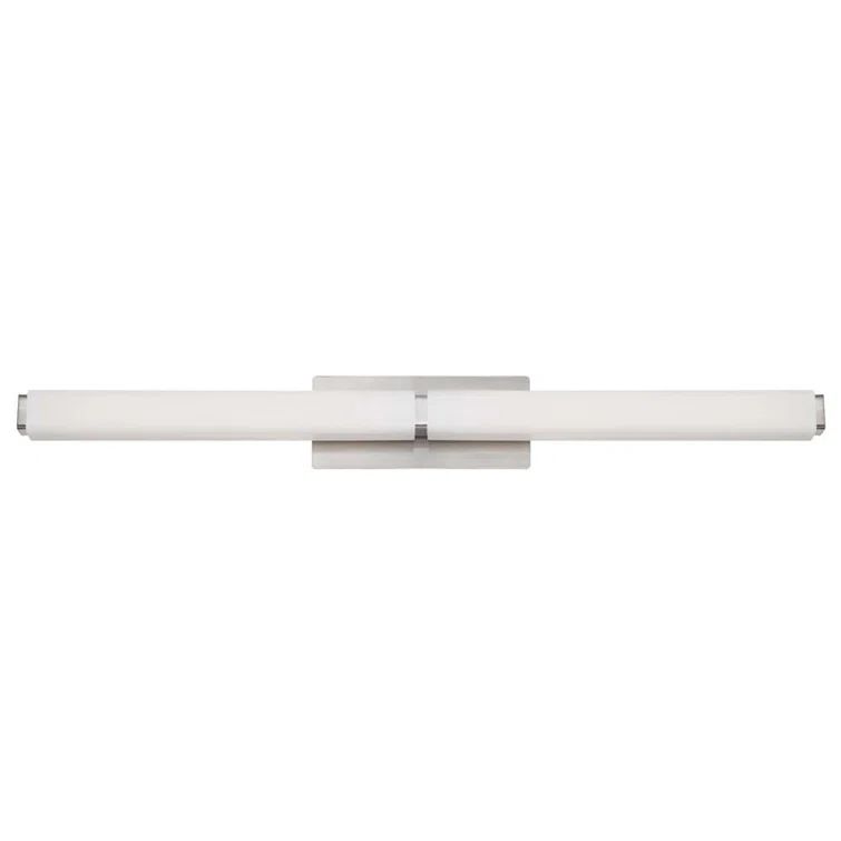 Vogue Brushed Nickel 17" LED Vanity Light with Opal Glass
