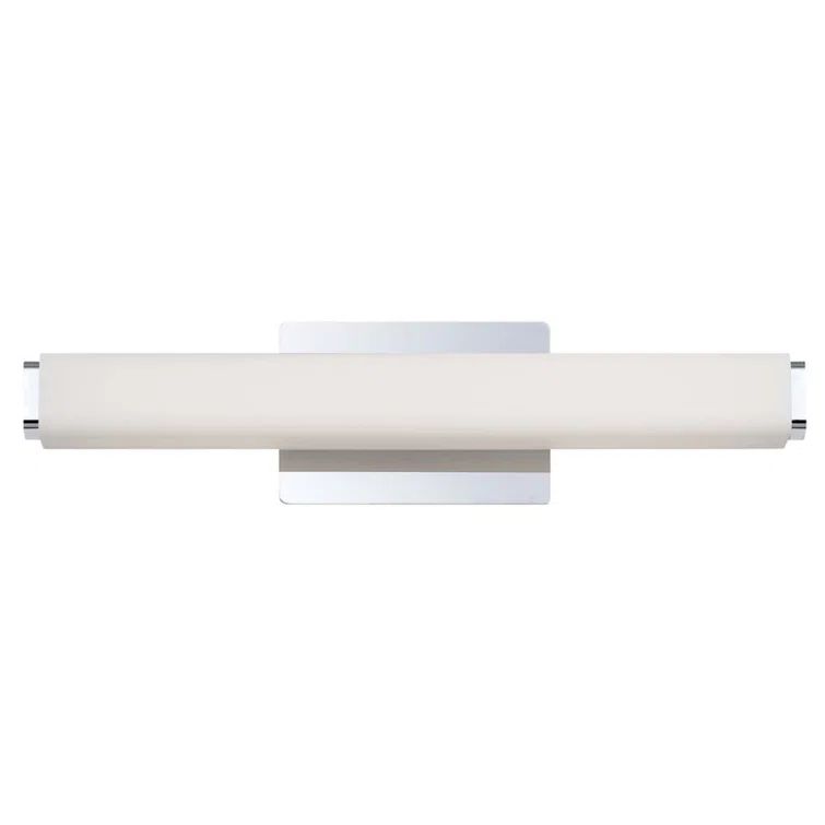 Sleek Chrome LED Vanity Light with Opal Glass Diffuser