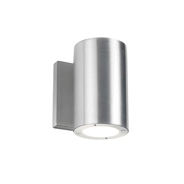 Silver Aluminum Dimmable LED Outdoor Wall Light