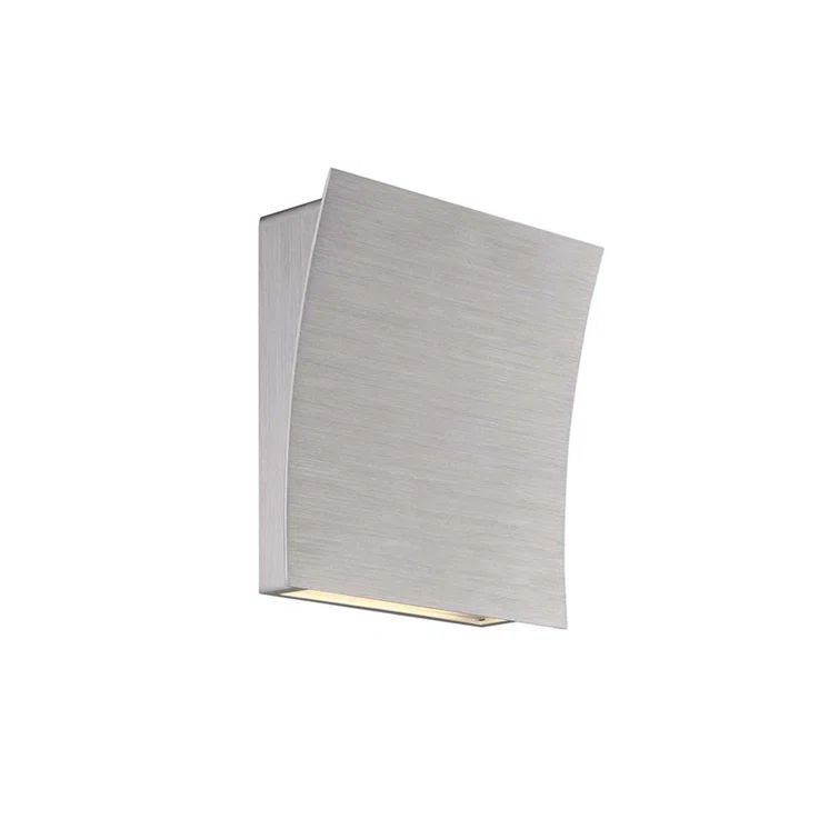 Brushed Aluminum Dimmable LED Wall Sconce