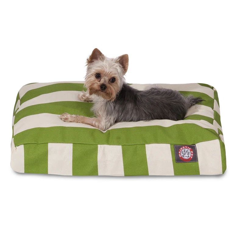 Medium Sage Striped Orthopedic Outdoor Pet Bed