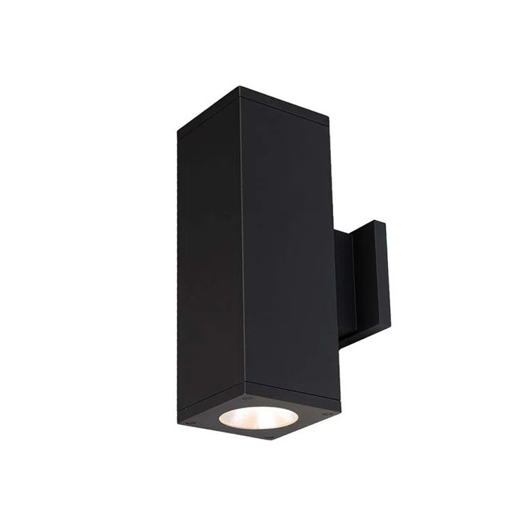 Black Dimmable LED Outdoor Wall Sconce
