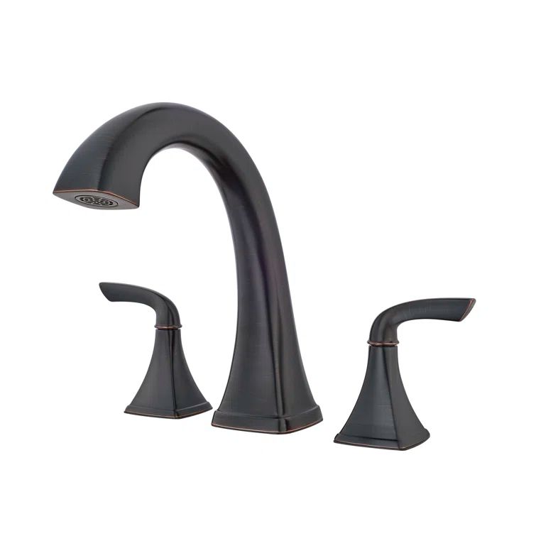 Tuscan Bronze Double Handle Roman Tub Faucet