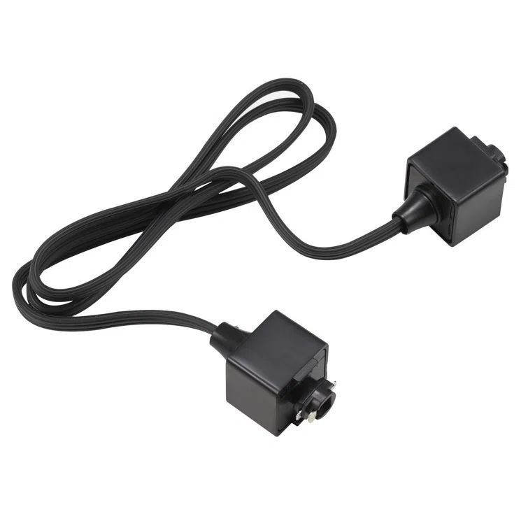 Black 36in Durable Plastic Jumper Cable Track Connector