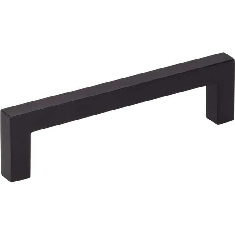Matte Black Modern Cabinet Bar Pull with Mounting Hardware