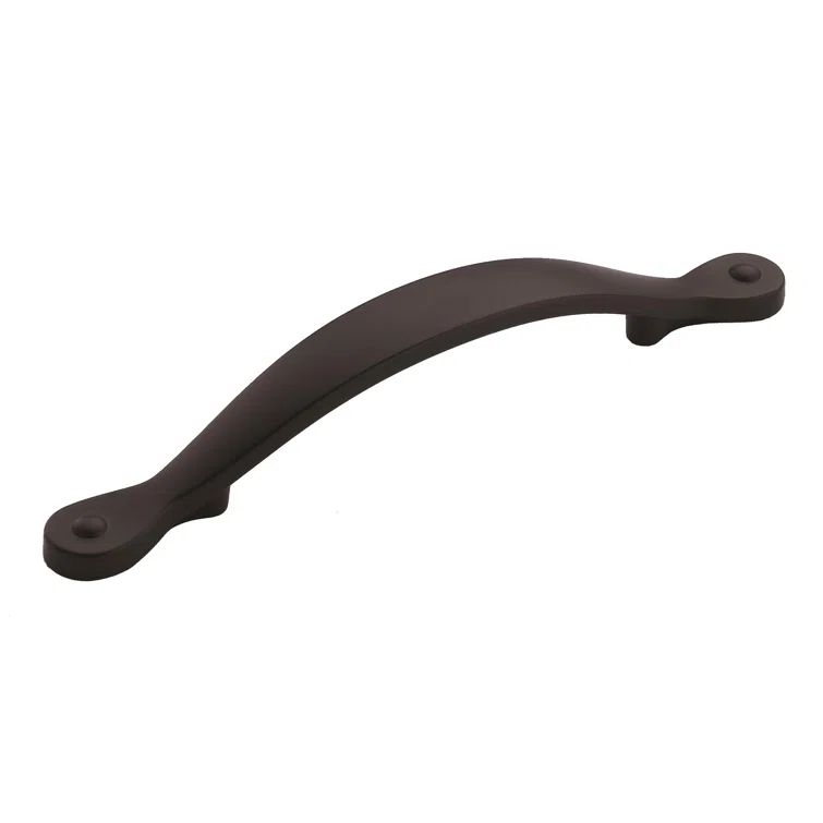 Matte Black Rustic Industrial 6-inch Bar Pull with Mounting Hardware