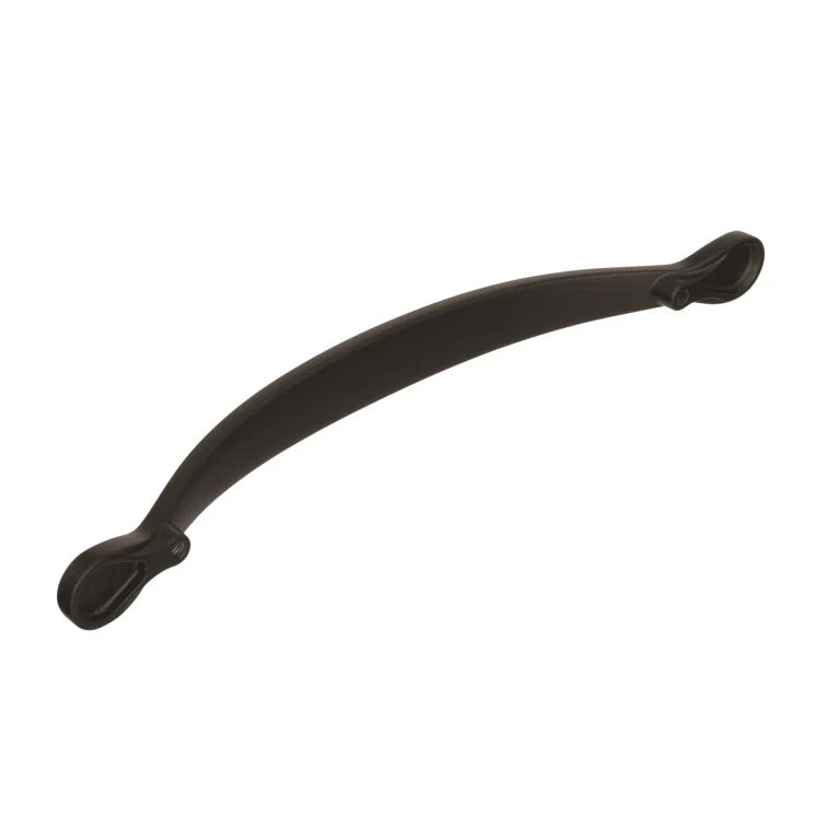 Matte Black 6-5/16 inch Bar Cabinet Pull with Mounting Hardware