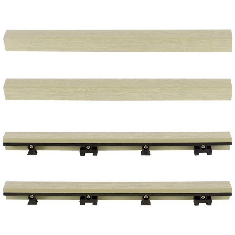 12" x 1" Sahara Sand Composite Interlocking Deck Side Trim