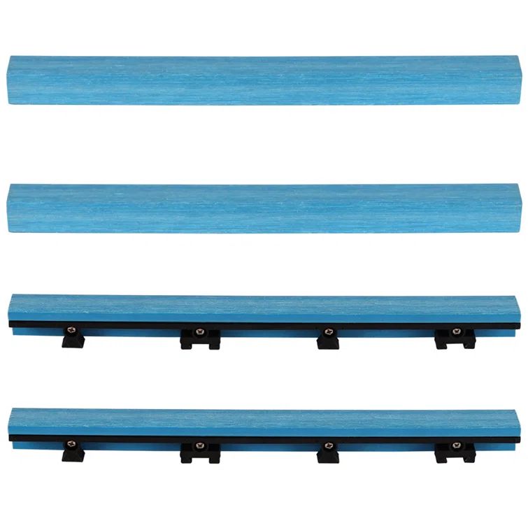 Caribbean Blue Elm Composite Deck Tile Trim, 12" x 1"