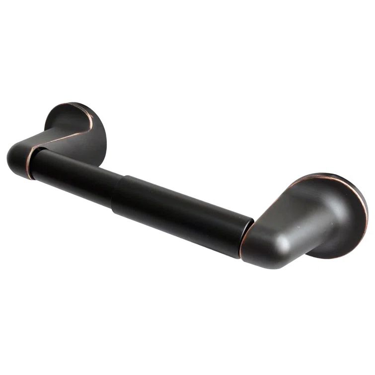 Oil Rubbed Bronze Cylindrical Wall Mounted Toilet Paper Holder