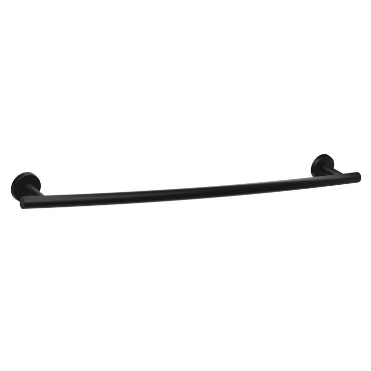 Matte Black Stainless Steel 24-inch Wall Mounted Towel Bar