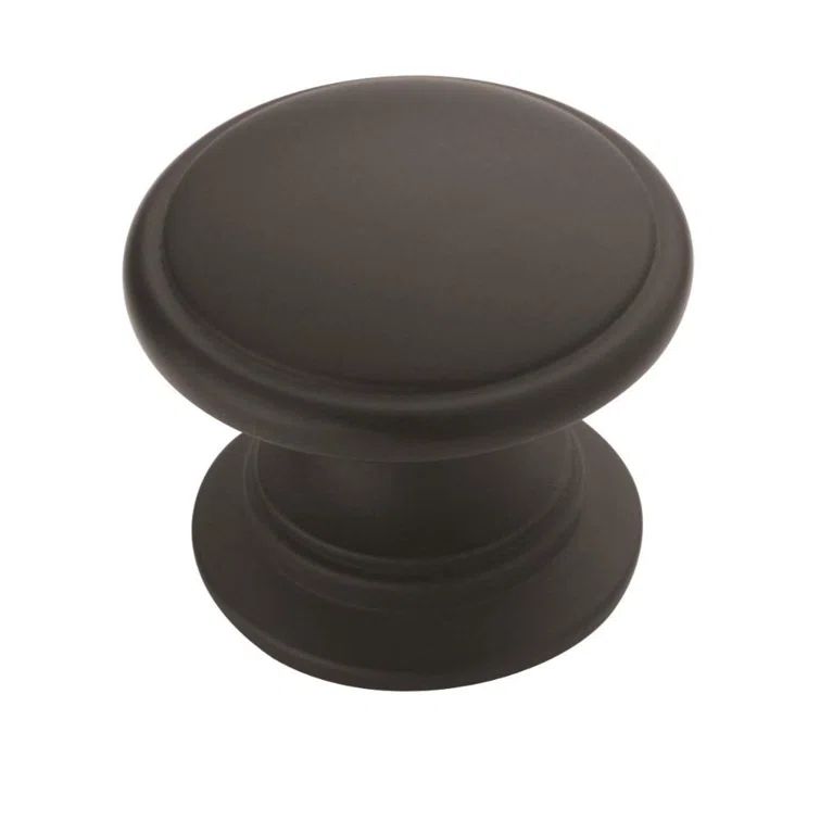 Matte Black Round Cabinet Knob Multipack, 1-1/4 inch Diameter