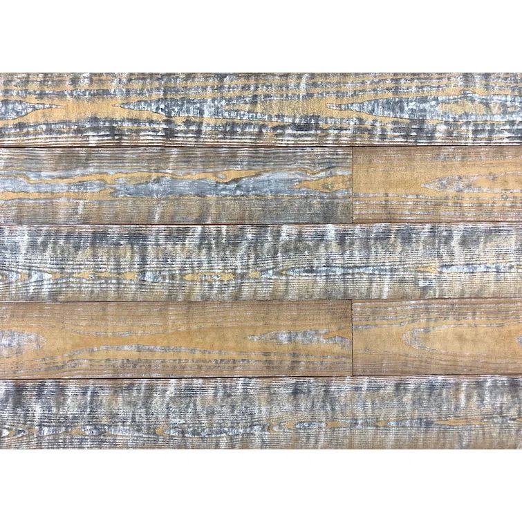 Camo Distressed Pine Barn Wood Wall Planks 4 ft 6-Pack