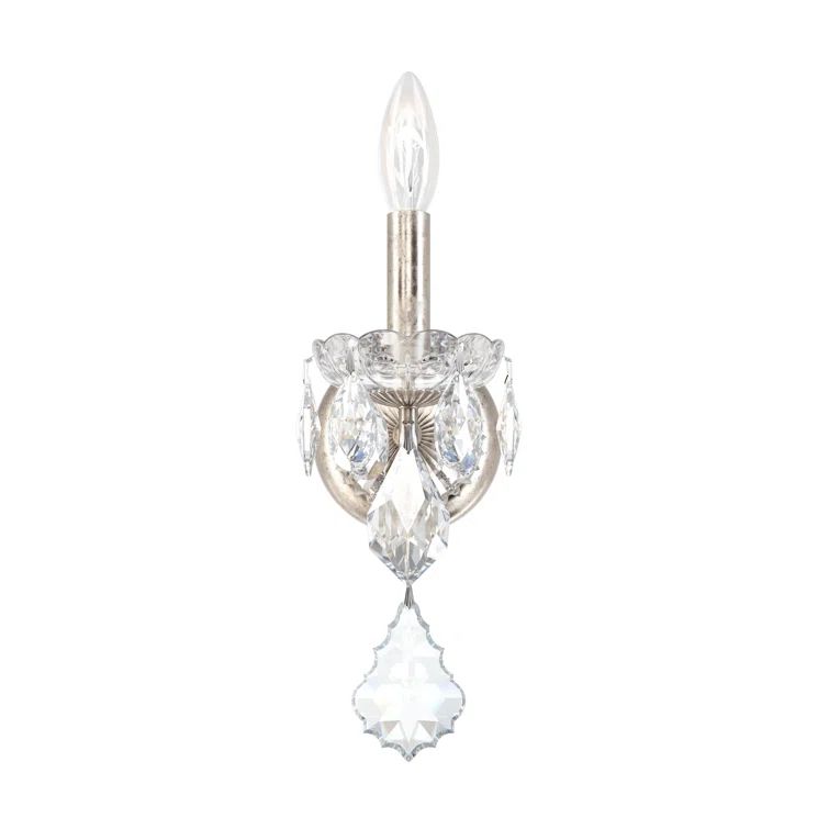 Century 13" Heirloom Silver Direct Wired Candle Sconce