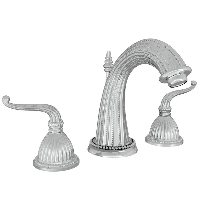 Alexandria Polished Chrome Brass Widespread Lavatory Faucet