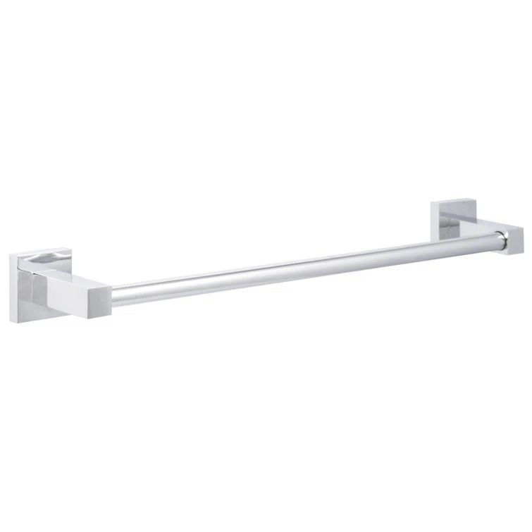 Polished Chrome 24" Wall Mounted Towel Bar