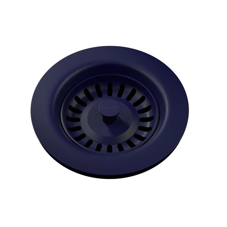 Jubilee Dark Blue Rubber Stopper Basket Strainer