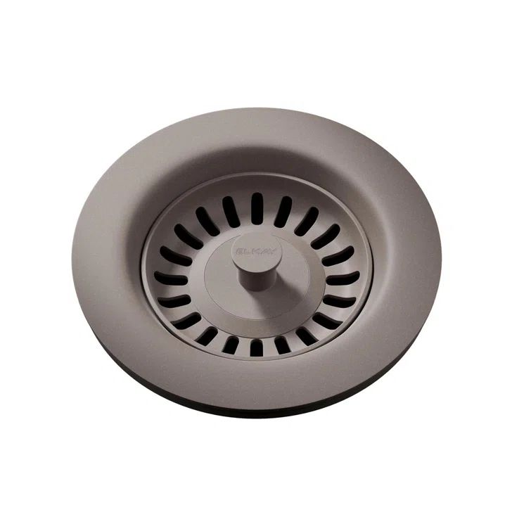 Silvermist Polymer Drain Fitting with Removable Basket Strainer