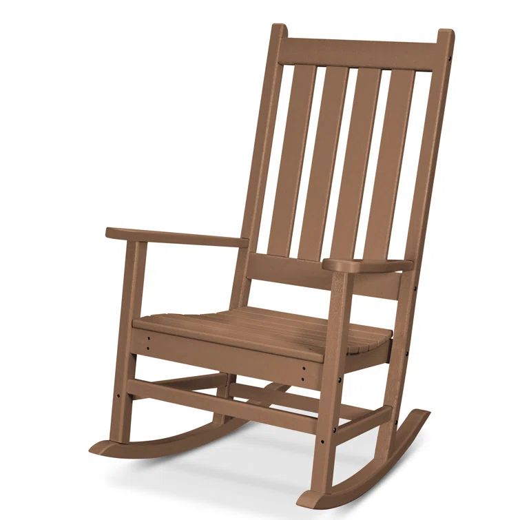 Cape Cod Tree House Polywood Porch Rocking Chair with Arms