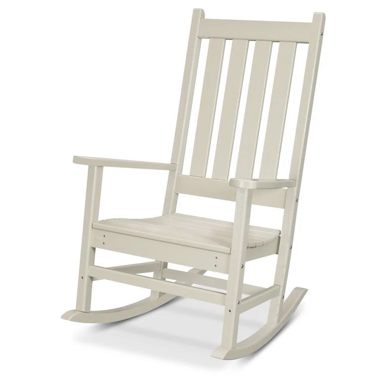 Sand Castle Polywood Lumber Outdoor Porch Rocking Chair with Arms