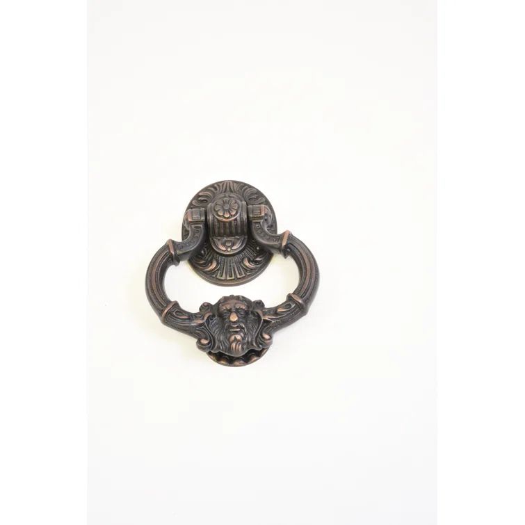 Antique Brass Victorian Gothic Lion Door Knocker