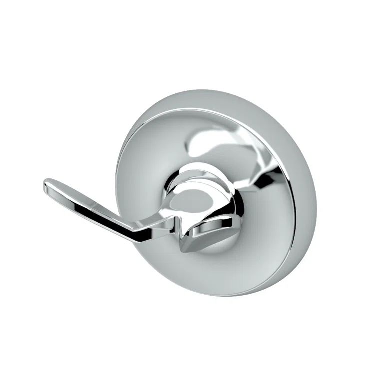 Chrome Solid Brass Twin Prong Robe Hook