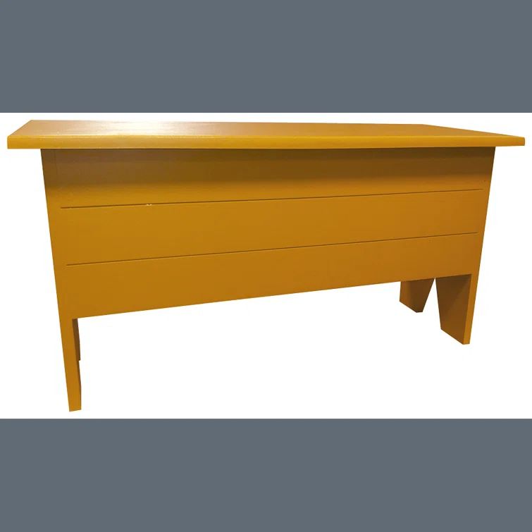 Gold Pine Solid Wood Flip Top Storage Bench