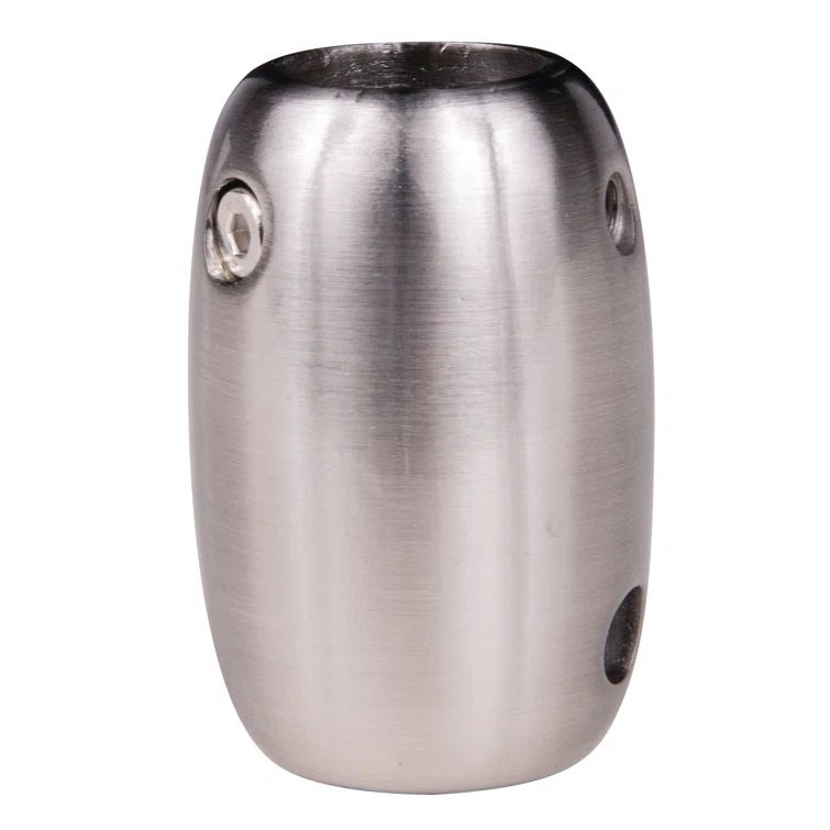 Brushed Polished Nickel Stainless Steel Ceiling Fan Downrod Coupler