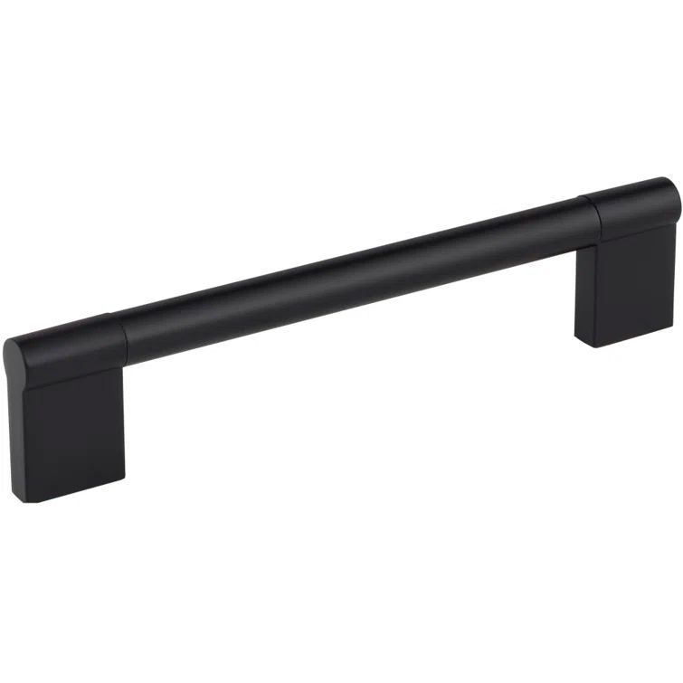 Matte Black 6-5/16 inch Modern Cabinet Drawer Pull