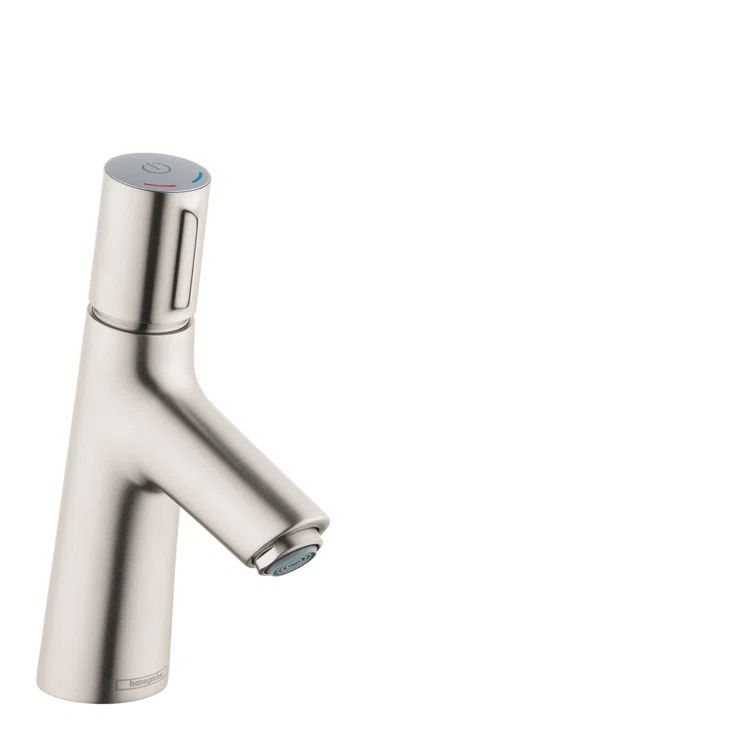Modern Chrome and Brushed Nickel Single Hole Bathroom Faucet