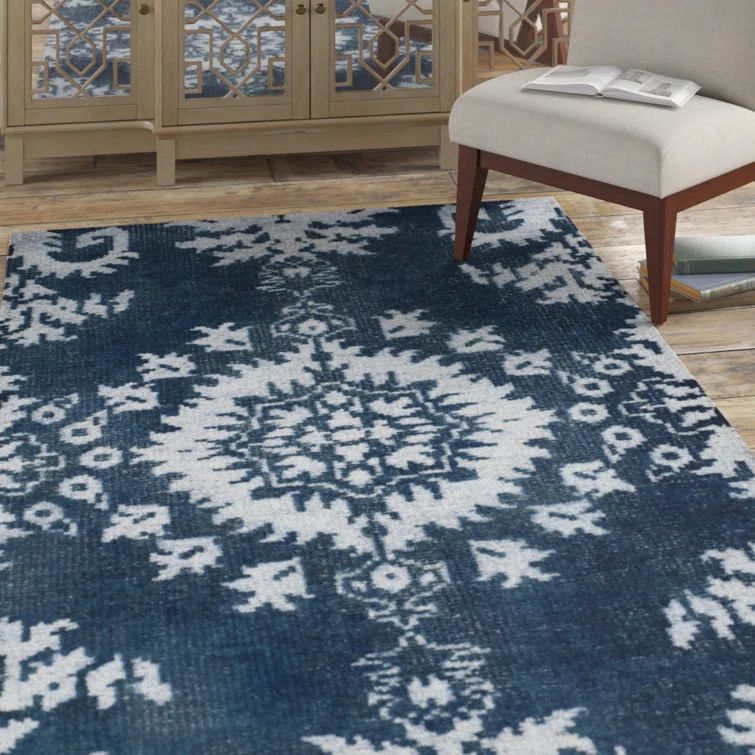 Hand-Knotted Multicolor Wool Area Rug, 10' x 14'