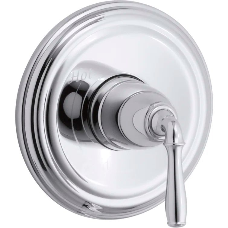 Polished Chrome Wall-Mounted Lever Shower Handle