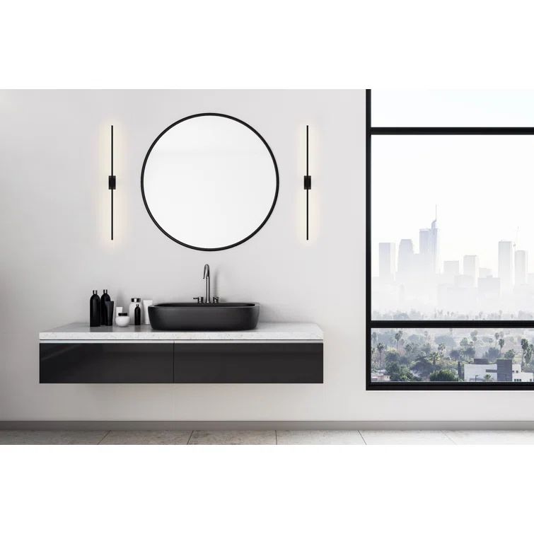 Matte Black Double Sided LED Vanity Sconce